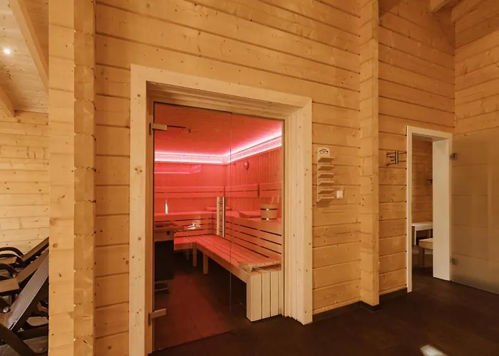 Im Holzblockstil Im Naturerlebnisdorf Blauvogel Tatil Evi *